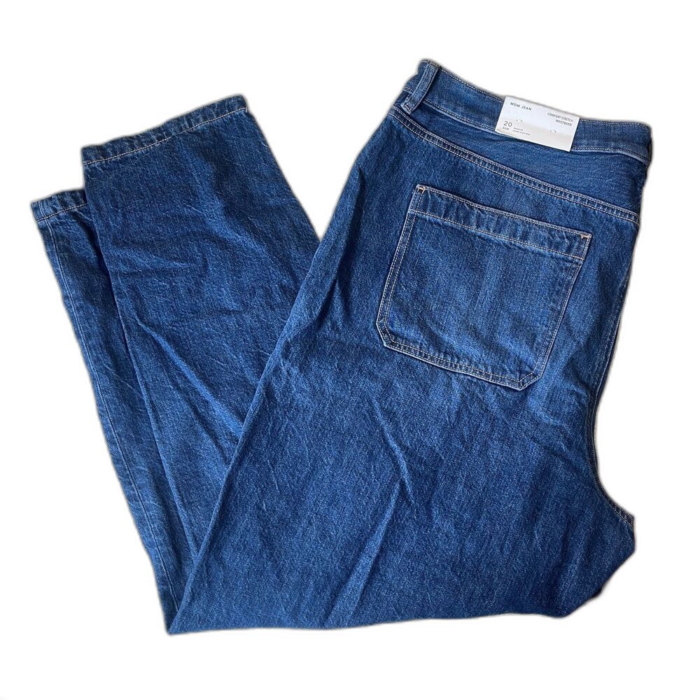 NWT American Eagle Women's Carpenter Mom Jeans Size 20 35W AE Super High Rise